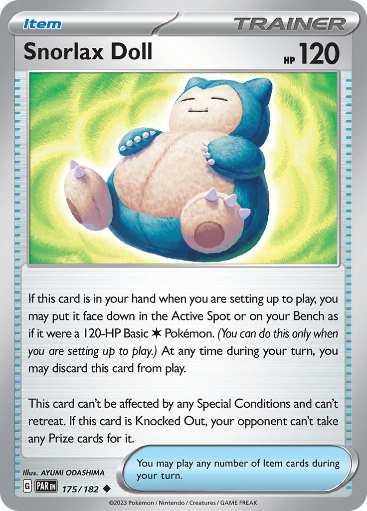 Snorlax Doll (175/182) [Scarlet & Violet: Paradox Rift] | Chromatic Games