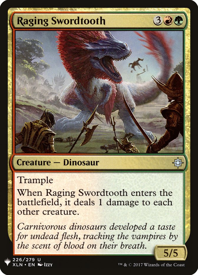 Raging Swordtooth [Mystery Booster] | Chromatic Games