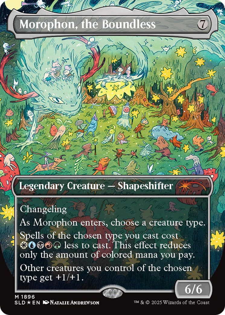 Morophon, the Boundless (Display Commander) - Thick Stock (Double Rainbow Foil) [Secret Lair Drop Series] | Chromatic Games