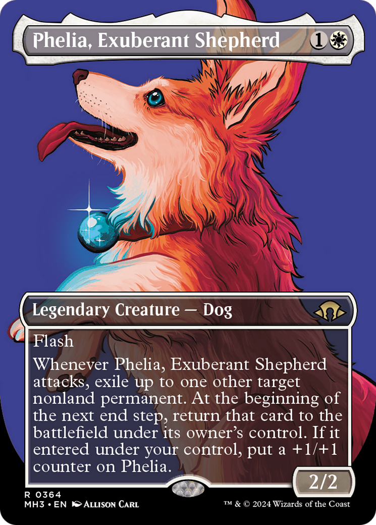 Phelia, Exuberant Shepherd (Borderless) [Modern Horizons 3] | Chromatic Games