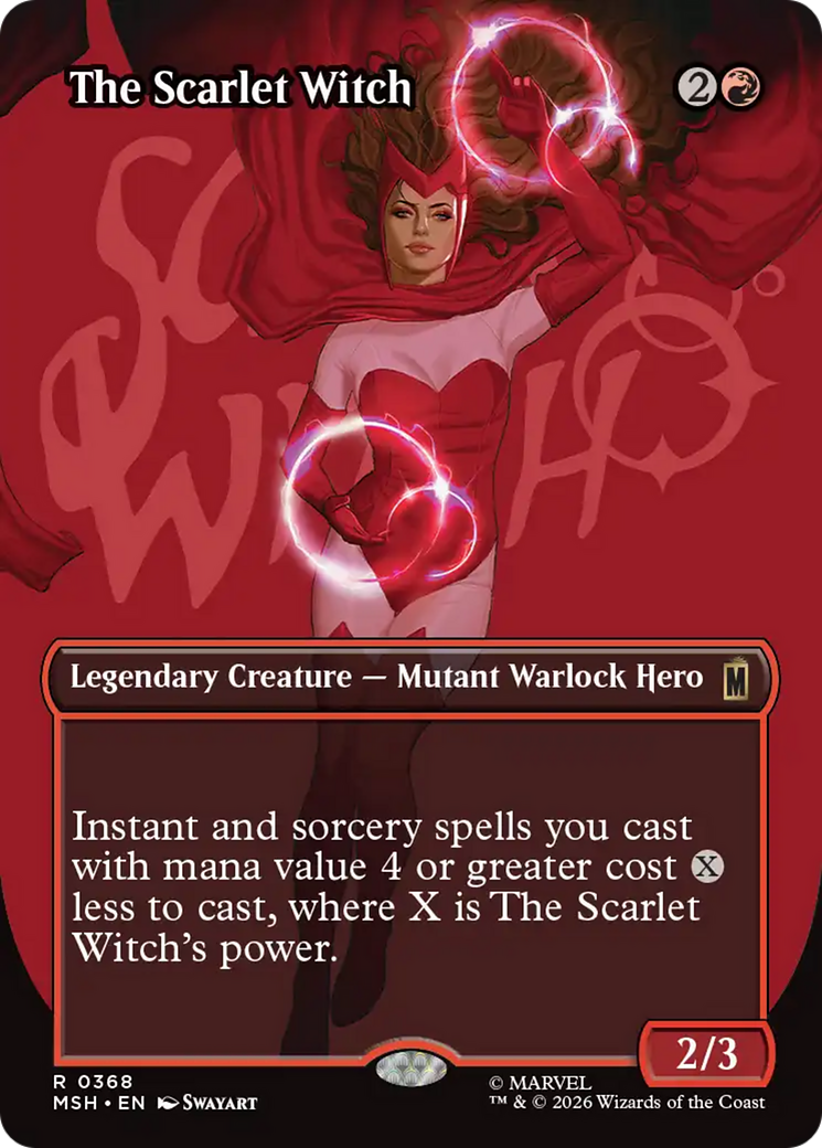 The Scarlet Witch (Borderless) [Marvel Super Heroes] | Chromatic Games