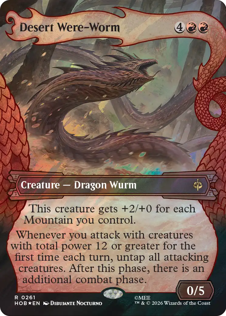 Desert Were-Worm (Showcase) (Surge Foil) [The Hobbit] | Chromatic Games