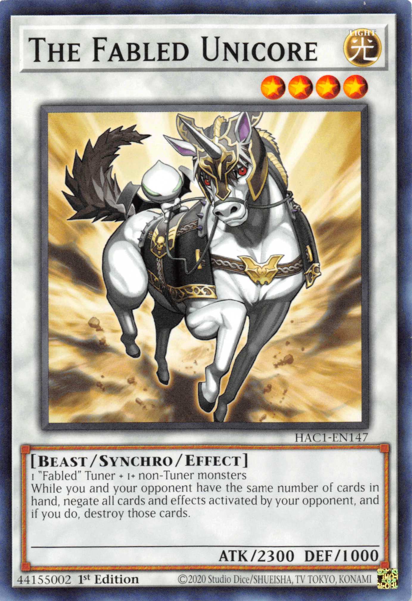 The Fabled Unicore [HAC1-EN147] Common | Chromatic Games