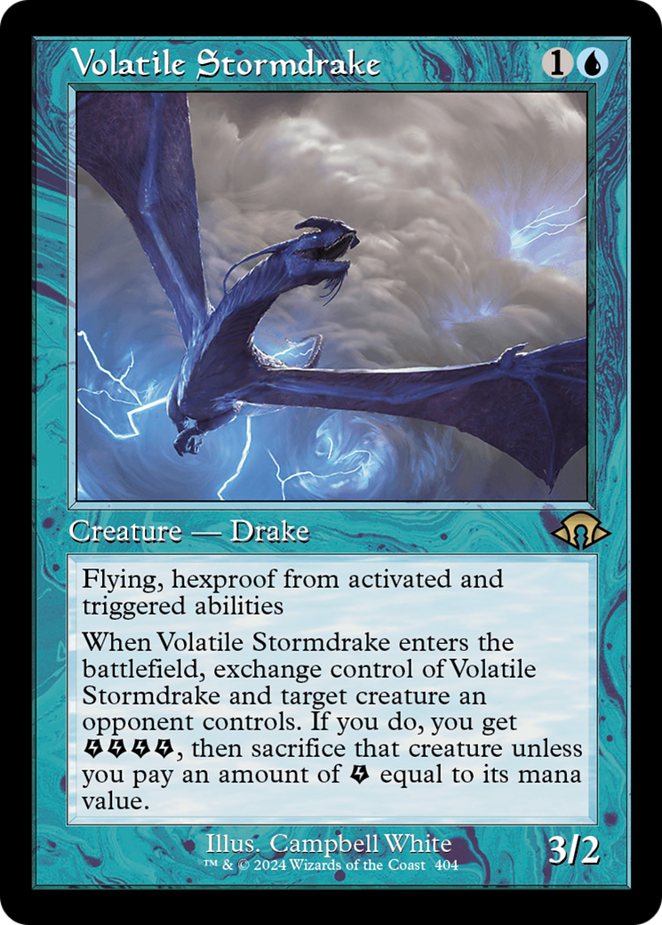 Volatile Stormdrake (Retro) [Modern Horizons 3] | Chromatic Games