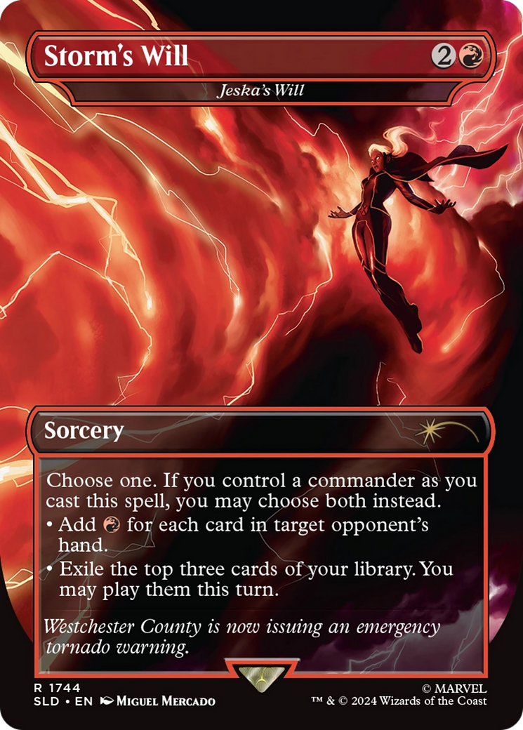 Storm's Will - Jeska's Will (Rainbow Foil) [Secret Lair Drop Series] | Chromatic Games