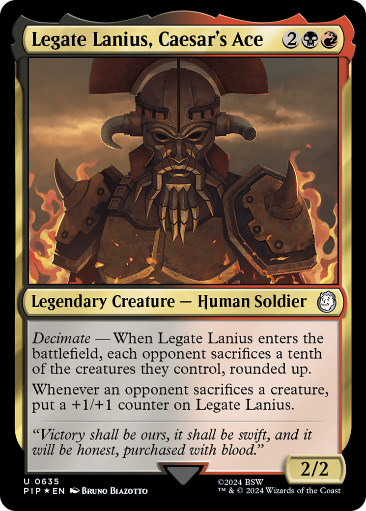 Legate Lanius, Caesar's Ace (Surge Foil) [Fallout] | Chromatic Games