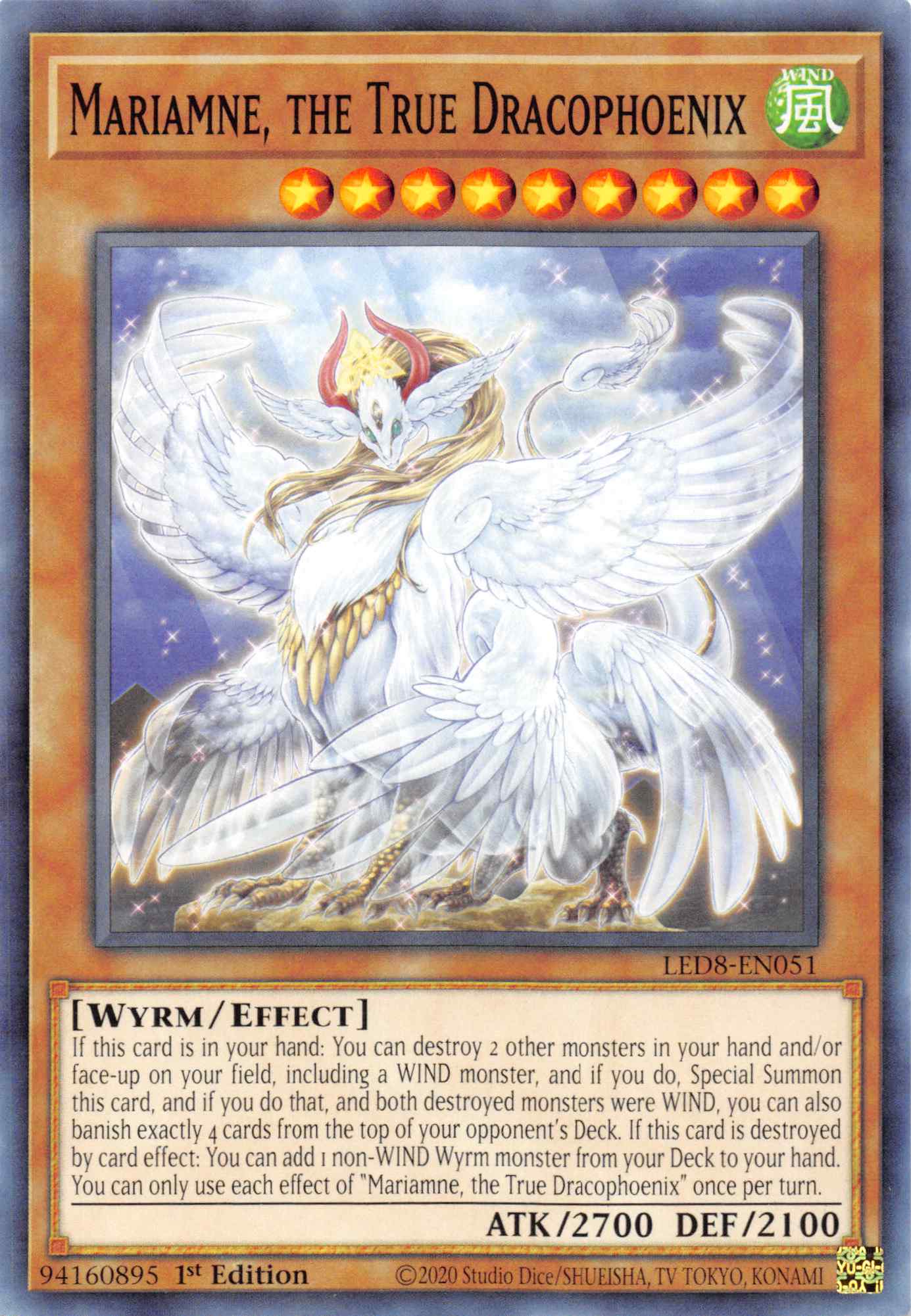 Mariamne, the True Dracophoenix [LED8-EN051] Common | Chromatic Games