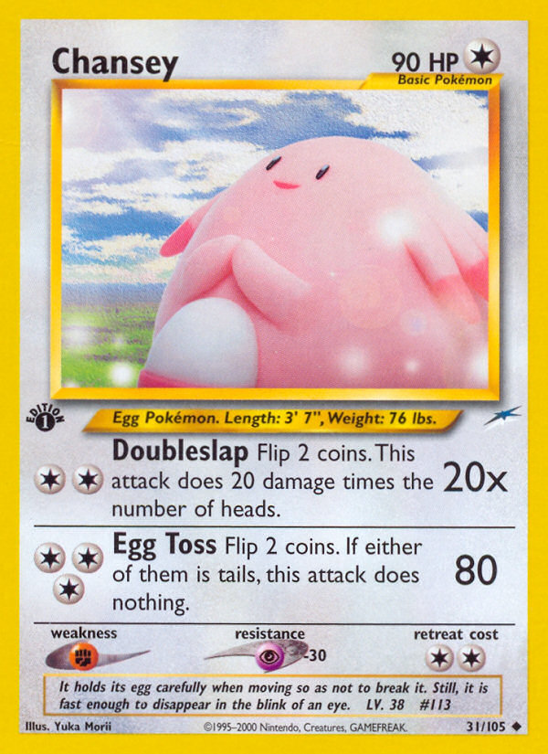 Chansey (31/105) [Neo Destiny 1st Edition] | Chromatic Games