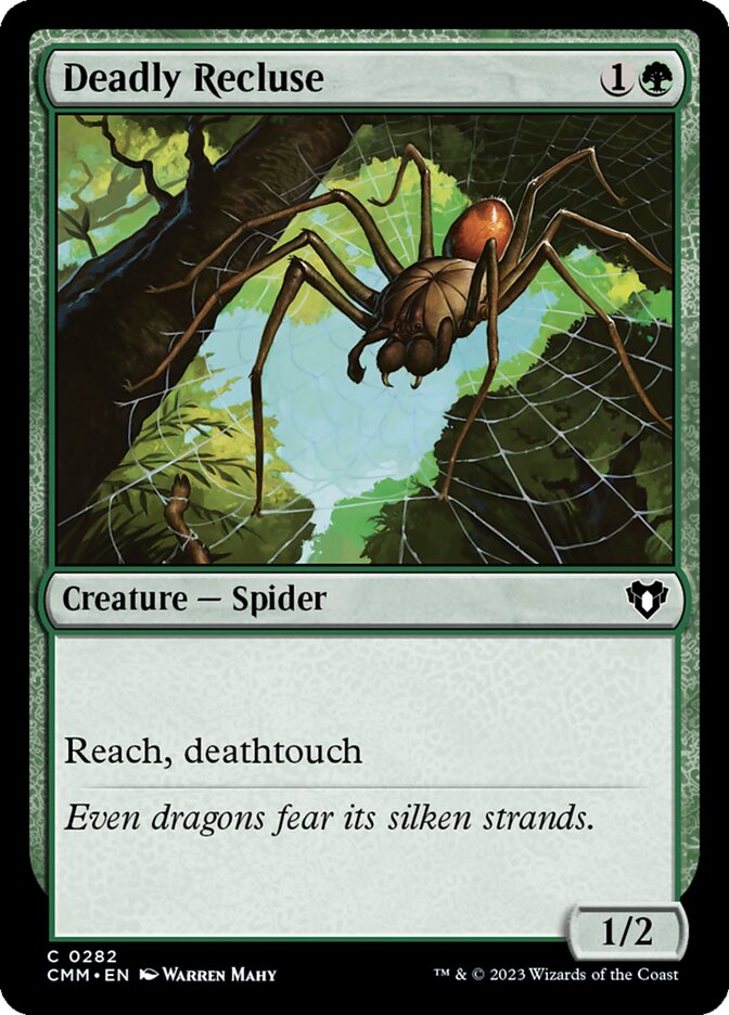 Deadly Recluse 282/451 (Commander Masters)  - Foil | Chromatic Games