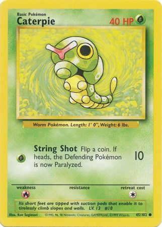 Caterpie (45/102) [Base Set Unlimited] | Chromatic Games