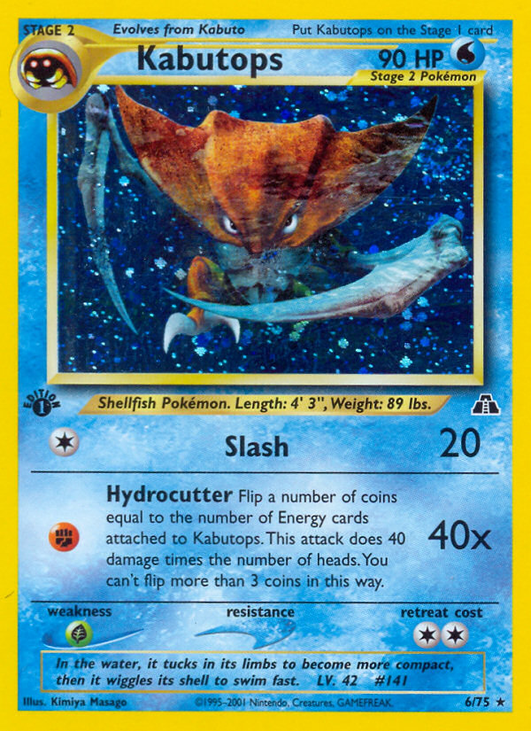 Kabutops (6/75) [Neo Discovery 1st Edition] | Chromatic Games