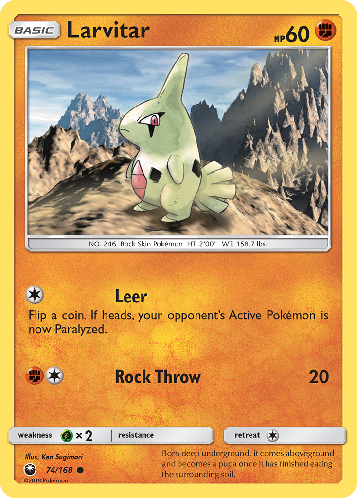 Larvitar (74/168) [Sun & Moon: Celestial Storm] | Chromatic Games