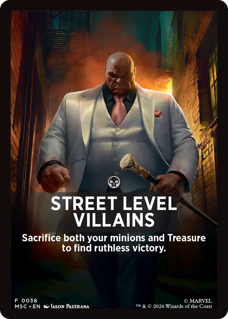 Street Level Villains Theme Card [Marvel Super Heroes Commander] | Chromatic Games