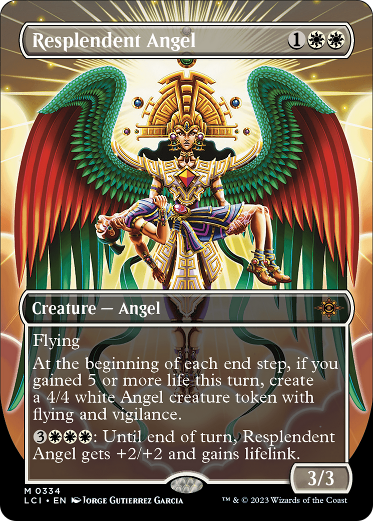 Resplendent Angel (Borderless) [The Lost Caverns of Ixalan] | Chromatic Games