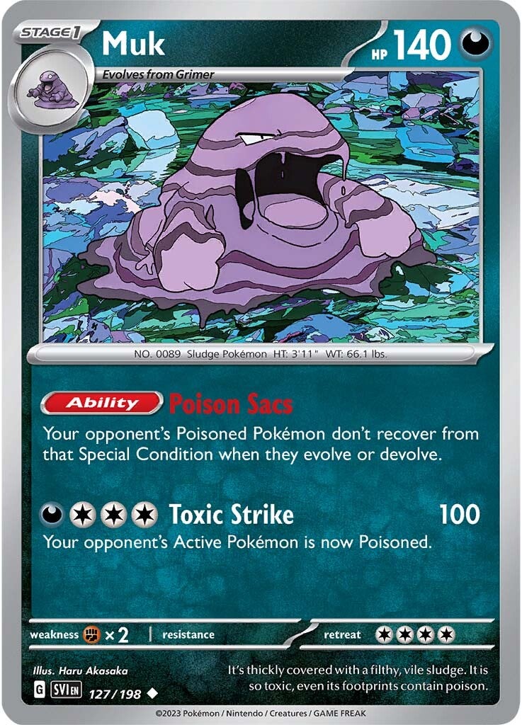 Muk (127/198) [Scarlet & Violet: Base Set] | Chromatic Games