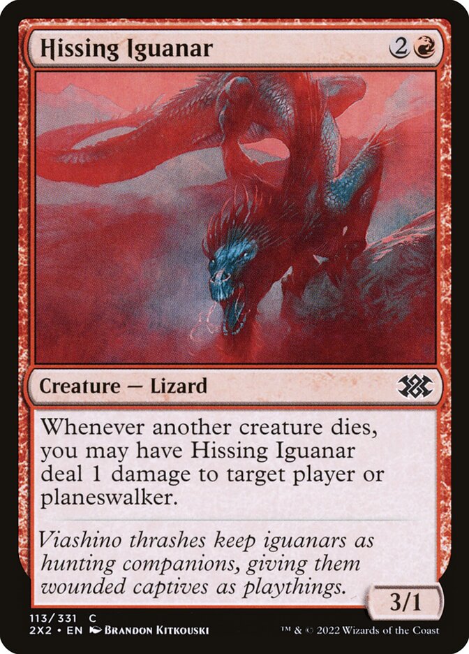 Hissing Iguanar 113/331 (Double Masters 2022)  | Chromatic Games