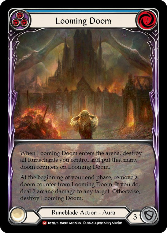 Looming Doom (Extended Art) [DYN175] (Dynasty)  Rainbow Foil | Chromatic Games