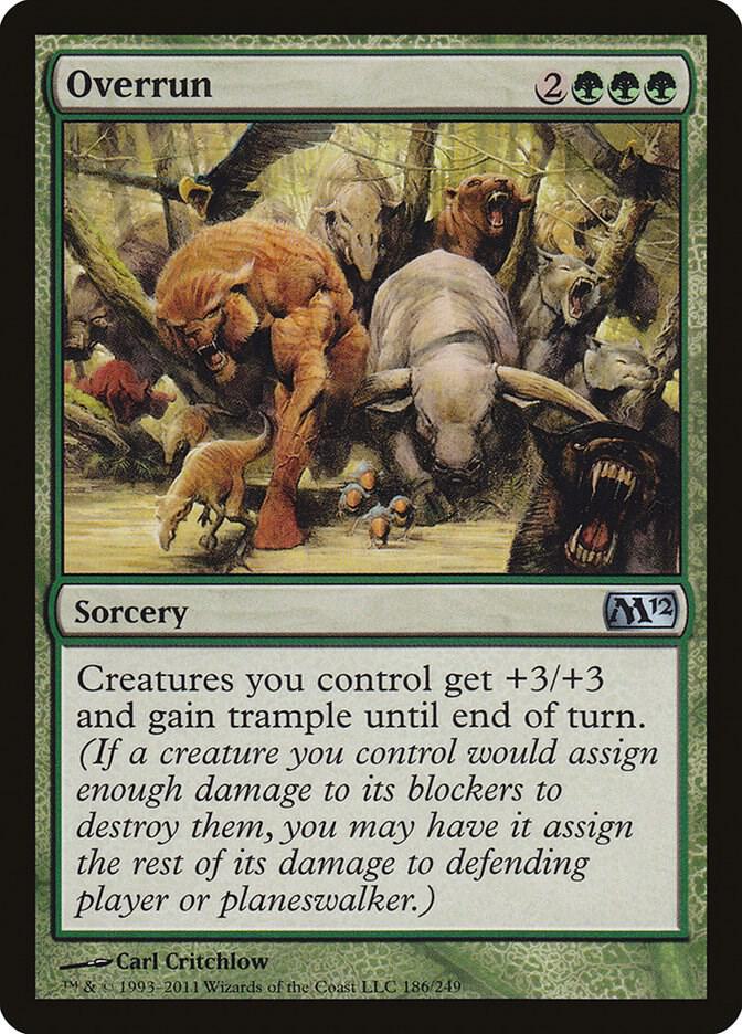 Overrun 186/249 (Magic 2012 (M12))  | Chromatic Games