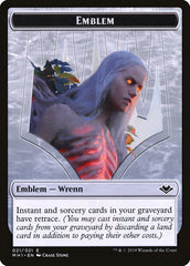 Shapeshifter (001) // Wrenn and Six Emblem (021) Double-Sided Token [Modern Horizons Tokens] | Chromatic Games