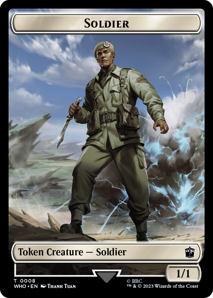 Horse // Soldier Double-Sided Token [Doctor Who Tokens] | Chromatic Games