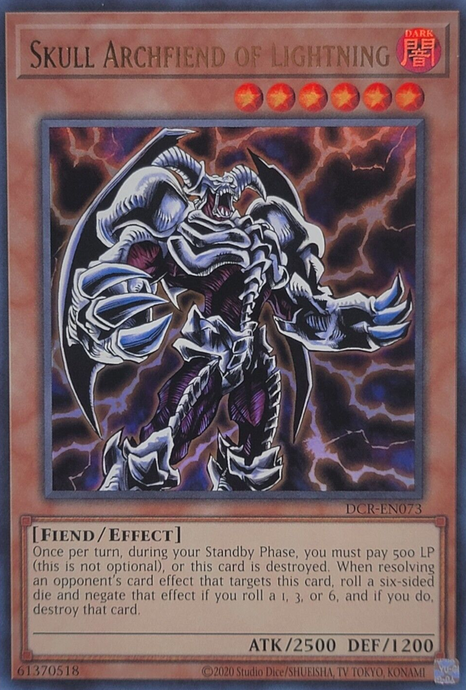 Skull Archfiend of Lightning (25th Anniversary) [DCR-EN073] Ultra Rare | Chromatic Games