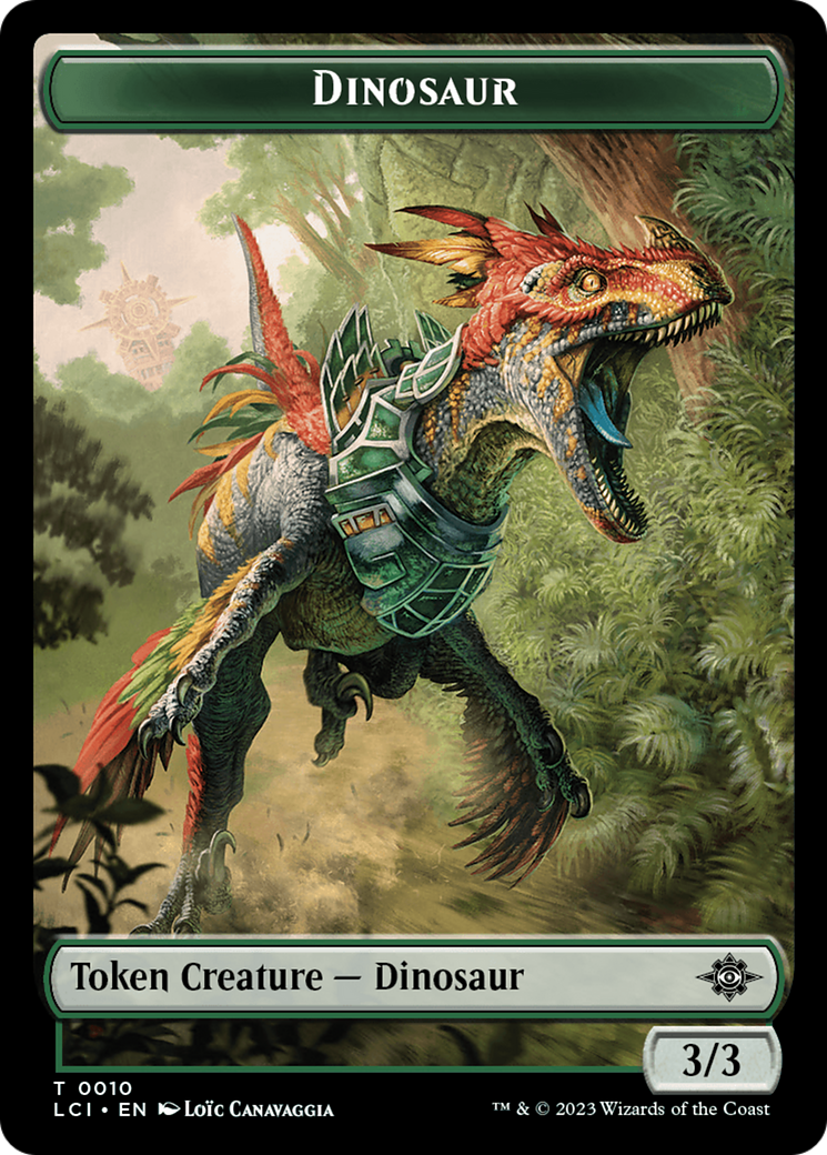 Dinosaur Token (0010) [The Lost Caverns of Ixalan Tokens] | Chromatic Games