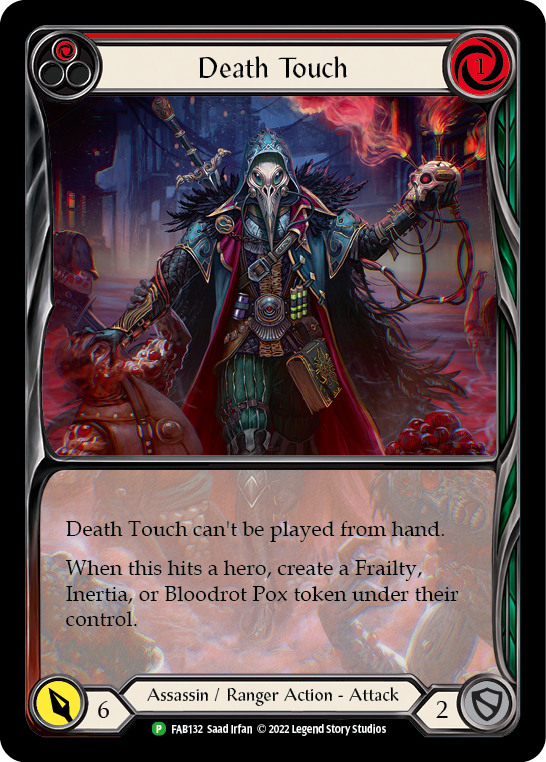 Death Touch (Red) [FAB132] (Promo)  Rainbow Foil | Chromatic Games