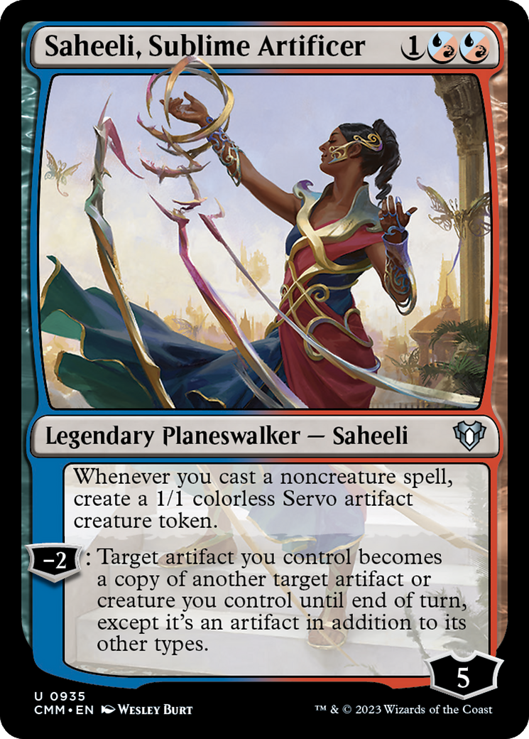 Saheeli, Sublime Artificer [Commander Masters] | Chromatic Games