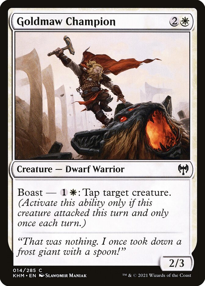 Goldmaw Champion 14 (Kaldheim)  - Foil | Chromatic Games