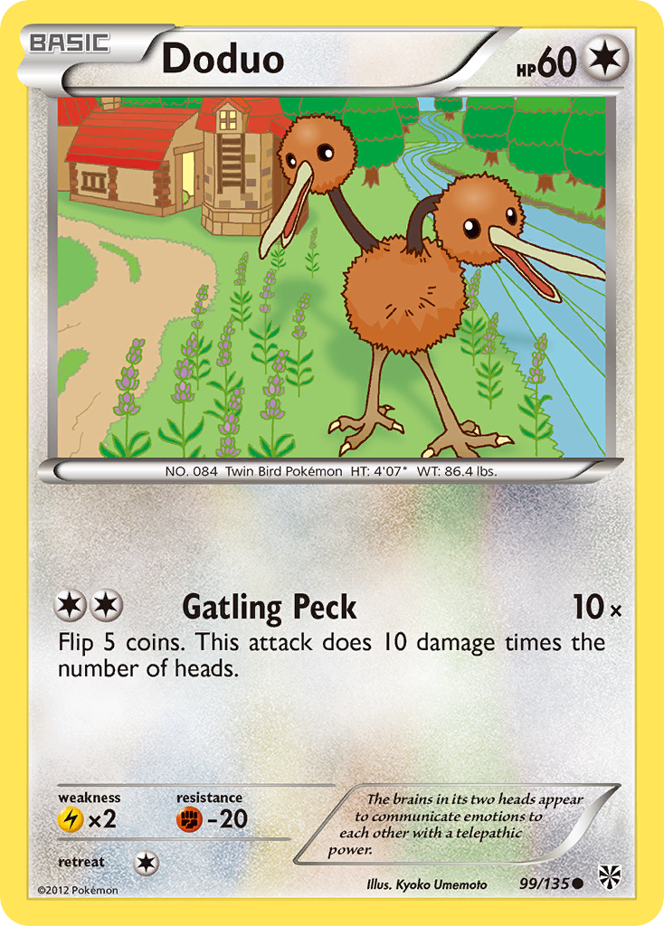 Doduo (99/135) [Black & White: Plasma Storm] | Chromatic Games