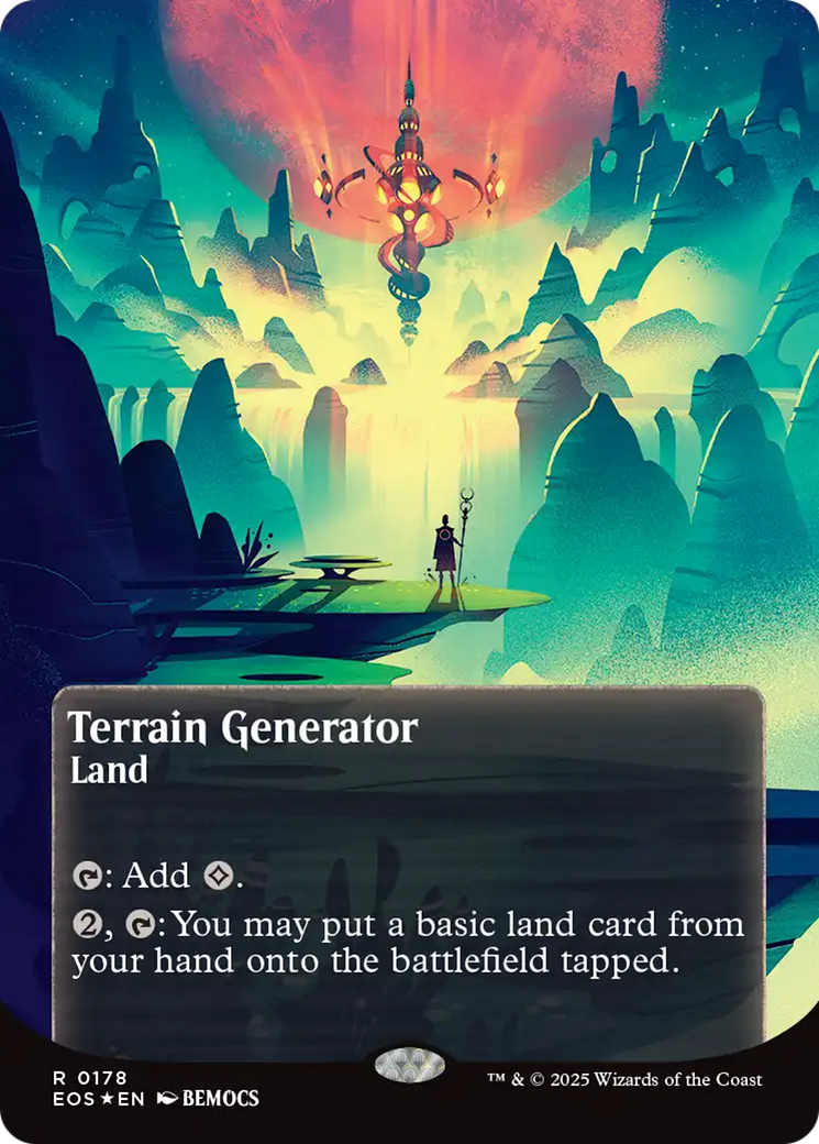 Terrain Generator (0178) (Borderless) (Galaxy Foil) [Edge of Eternities: Stellar Sights] | Chromatic Games