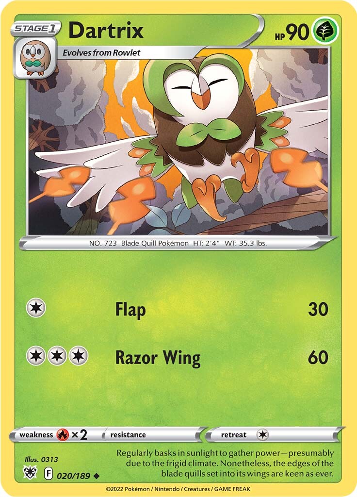 Dartrix (020/189) [Sword & Shield: Astral Radiance] | Chromatic Games