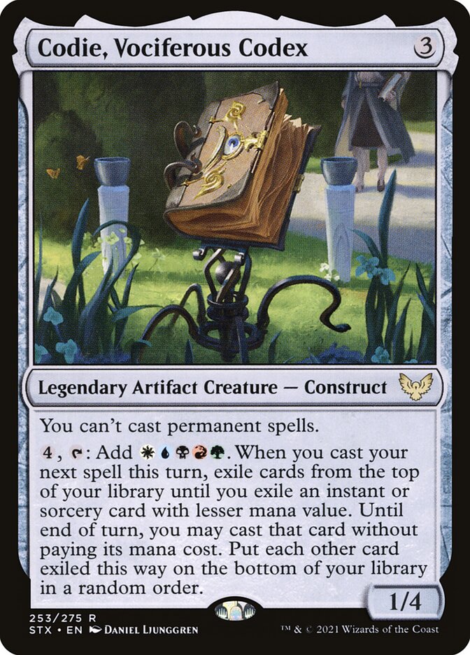 Codie, Vociferous Codex 253 (Strixhaven: School of Mages)  - Foil | Chromatic Games