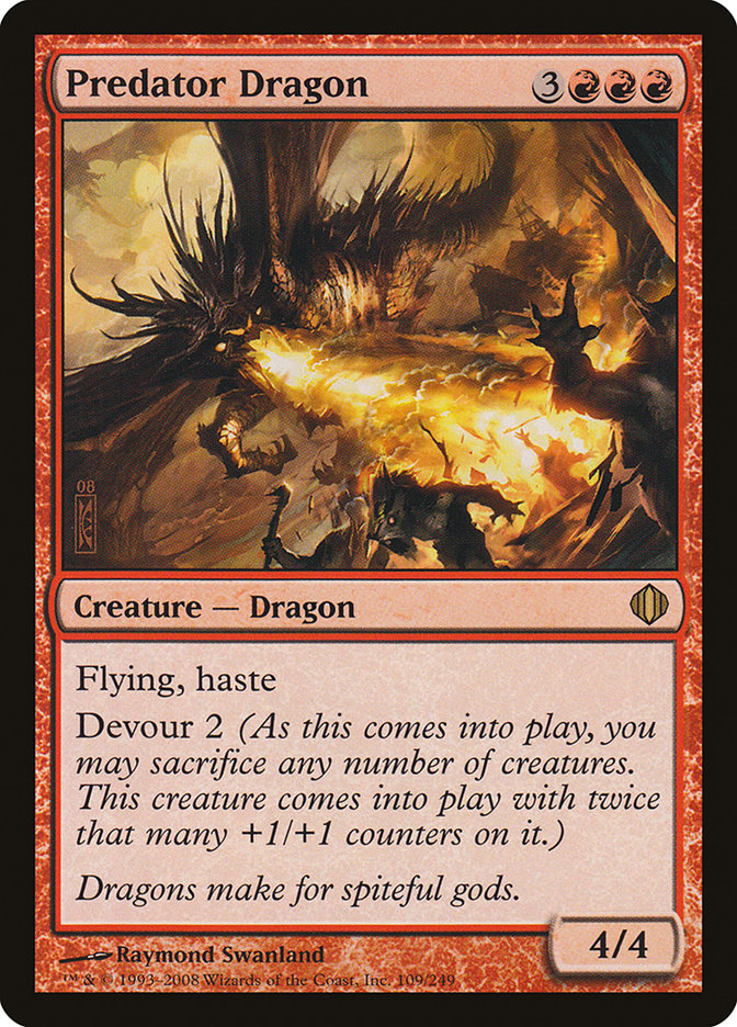 Predator Dragon 109/249 (Shards of Alara)  | Chromatic Games