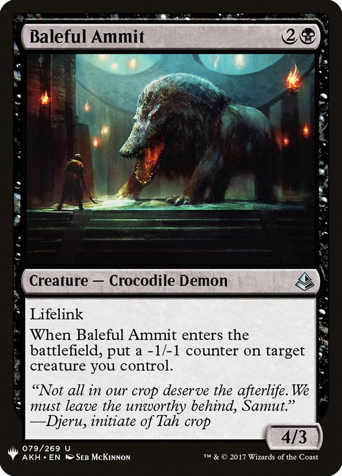 Baleful Ammit [Mystery Booster] | Chromatic Games