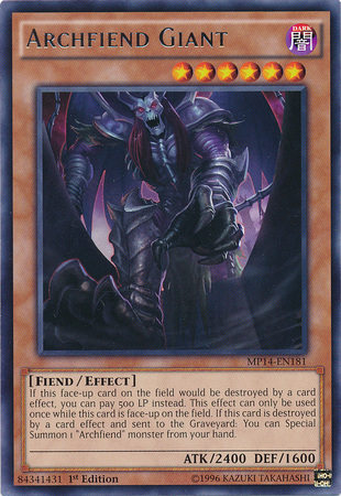 Archfiend Giant [MP14-EN181] Rare | Chromatic Games