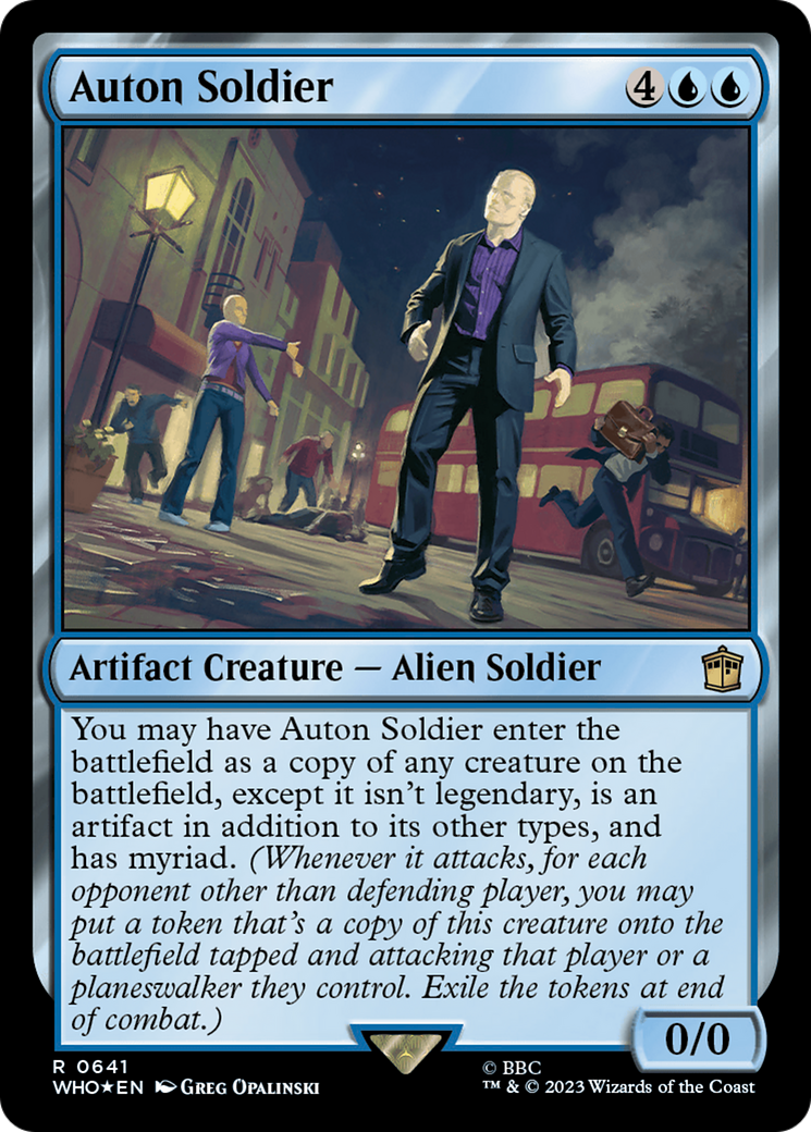 Auton Soldier (Surge Foil) [Doctor Who] | Chromatic Games