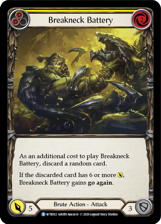 Breakneck Battery (Yellow) [U-WTR012] (Welcome to Rathe Unlimited)  Unlimited Rainbow Foil | Chromatic Games