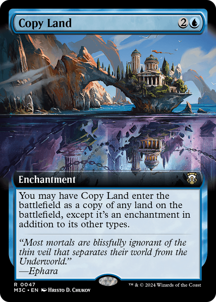 Copy Land (Extended Art) [Modern Horizons 3 Commander] | Chromatic Games