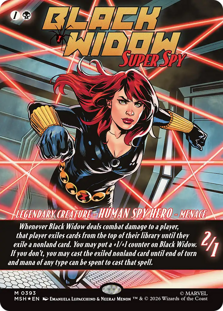 Black Widow, Super Spy (Borderless) (0393) [Marvel Super Heroes] | Chromatic Games