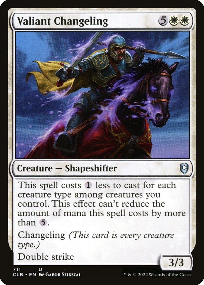 Valiant Changeling 711 (Commander Legends: Battle for Baldur's Gate)  | Chromatic Games