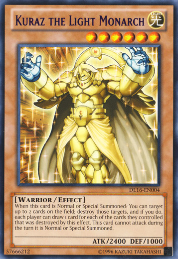 Kuraz the Light Monarch (Purple) [DL16-EN004] Rare | Chromatic Games