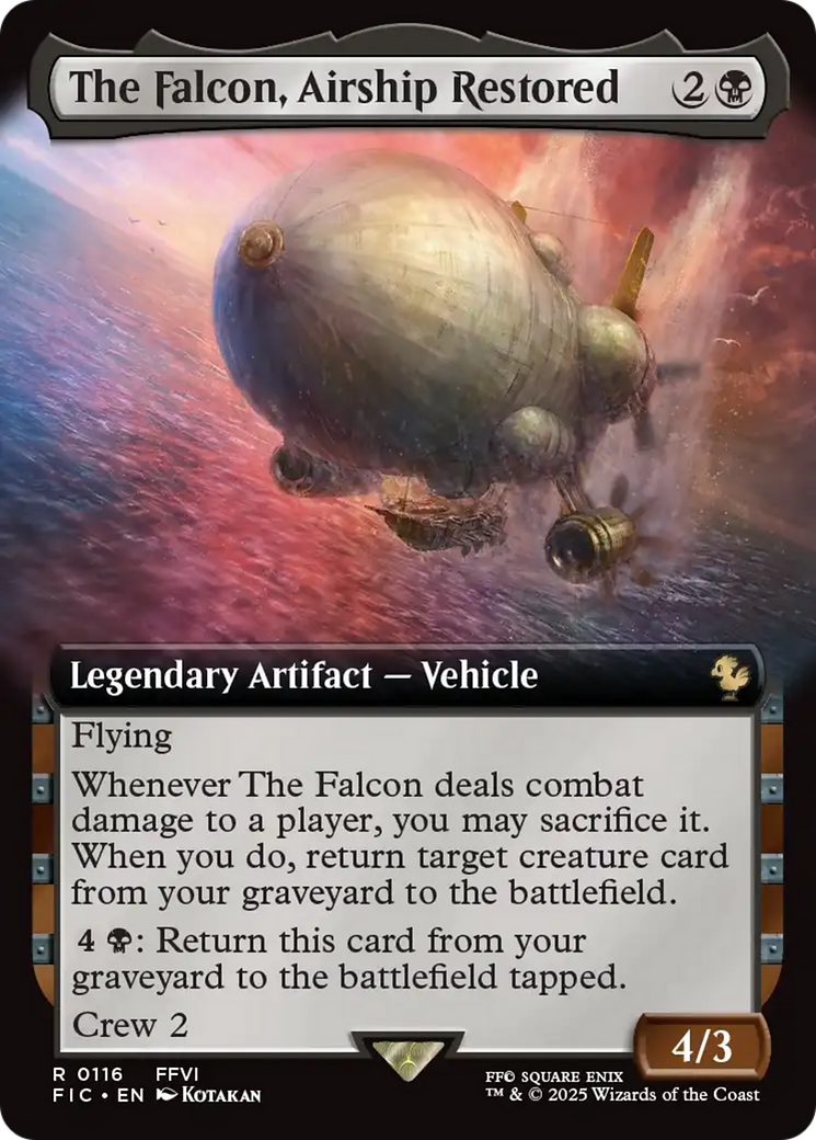 The Falcon, Airship Restored (Extended Art) [FINAL FANTASY Commander] | Chromatic Games