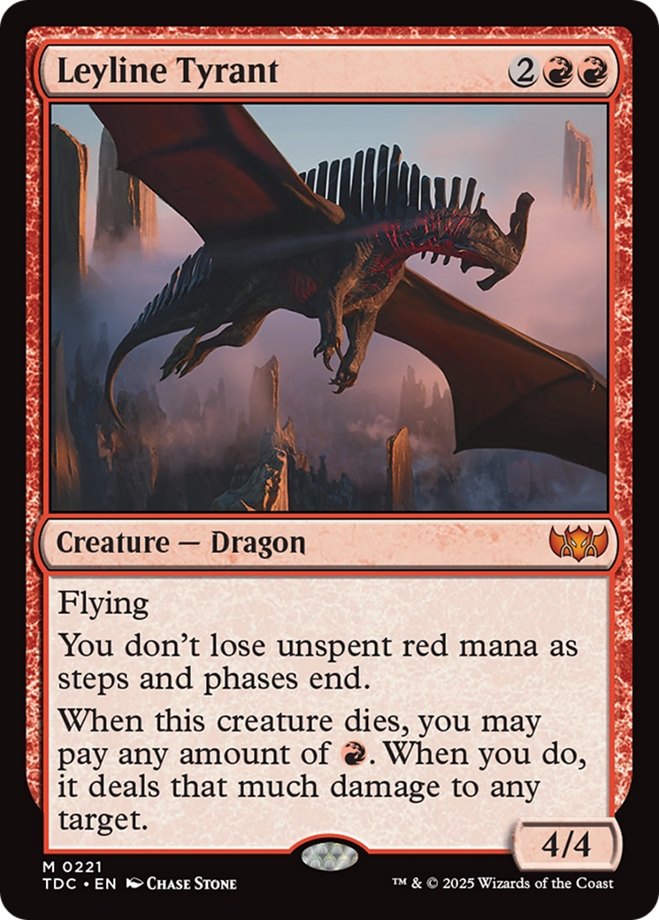 Leyline Tyrant [Tarkir: Dragonstorm Commander] | Chromatic Games