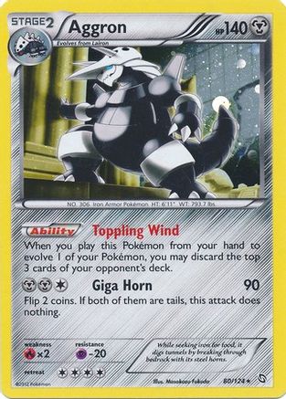 Aggron (80/124) (Cosmos Holo) [Black & White: Dragons Exalted] | Chromatic Games