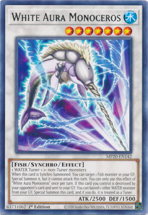 White Aura Monoceros [MP20-EN142] Rare | Chromatic Games