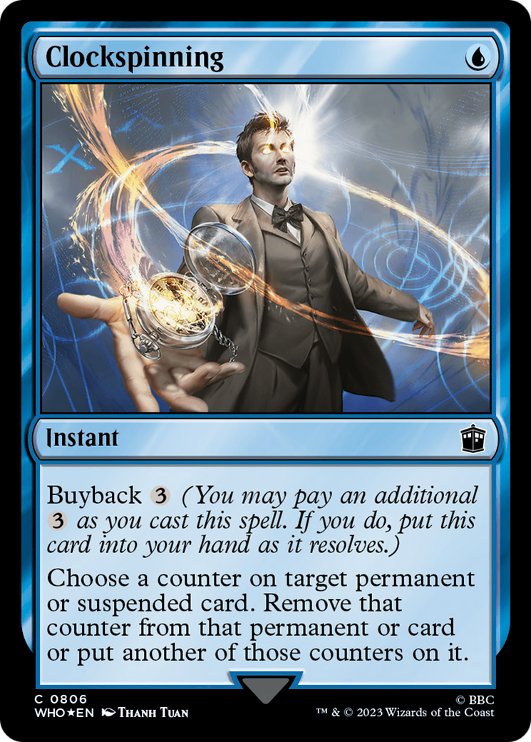Clockspinning (Surge Foil) [Doctor Who] | Chromatic Games