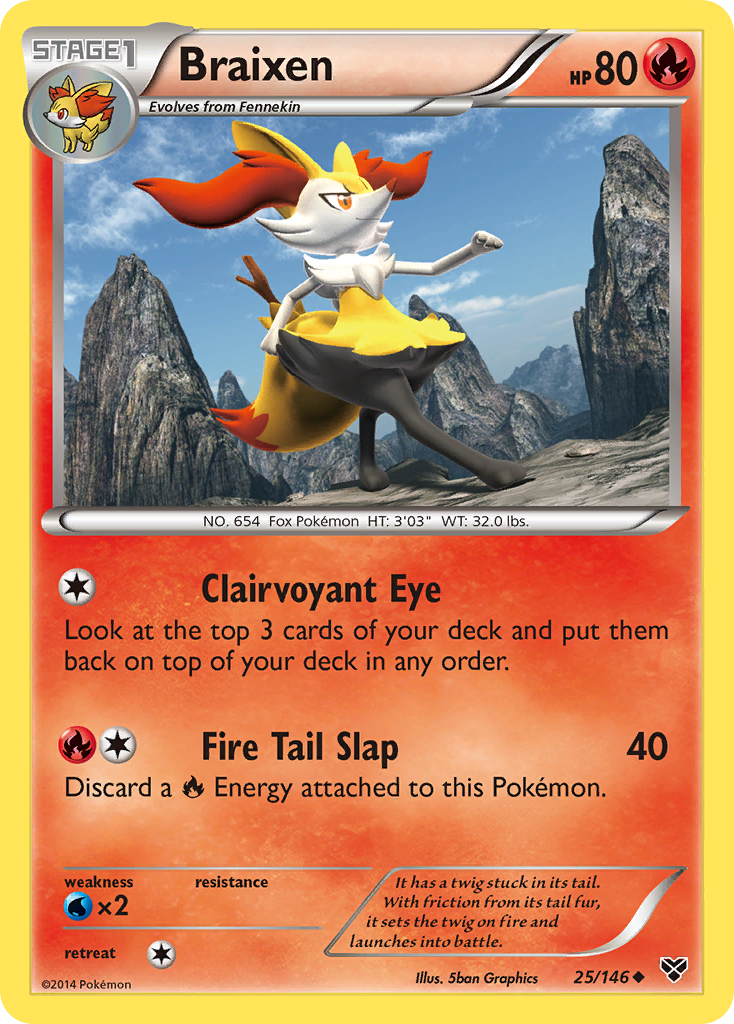 Braixen (25/146) [XY: Base Set] | Chromatic Games