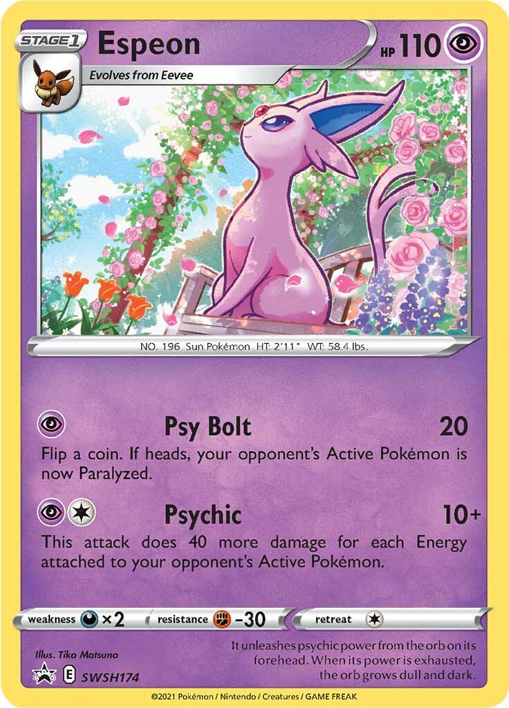 Espeon (SWSH174) [Sword & Shield: Black Star Promos] | Chromatic Games