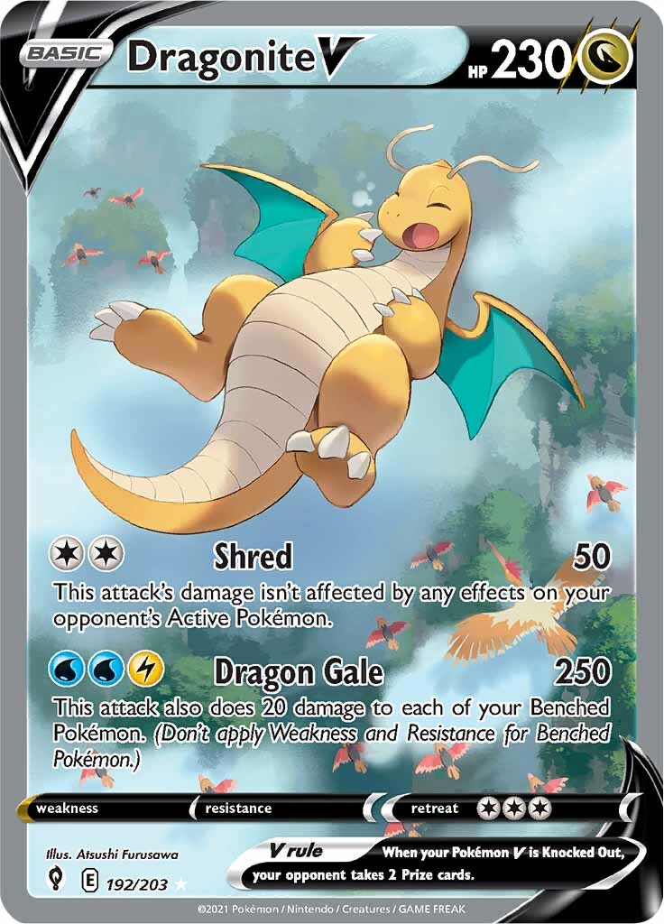 Dragonite V (192/203) [Sword & Shield: Evolving Skies] | Chromatic Games